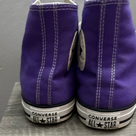 Purple High-Top Mens Converse Sneakers - Picture 9 of 9